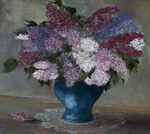 "Bzy" - olej, płótno - 60 x 55