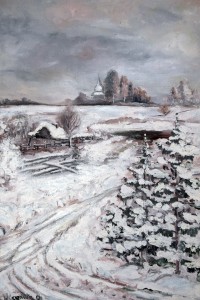 "Zima" olej, płótno 65 x 50
