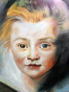 kopia  z obrazu Rembranta, olej, deska 40 x 30